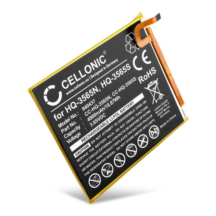 CELLONIC HQ-3565N, HQ-3565S batteri för Samsung Galaxy Tab A7 Lite SM-T220, SM-T225 surfplatta & tablet - ersättningsbatteri 4900mAh, 3.85V