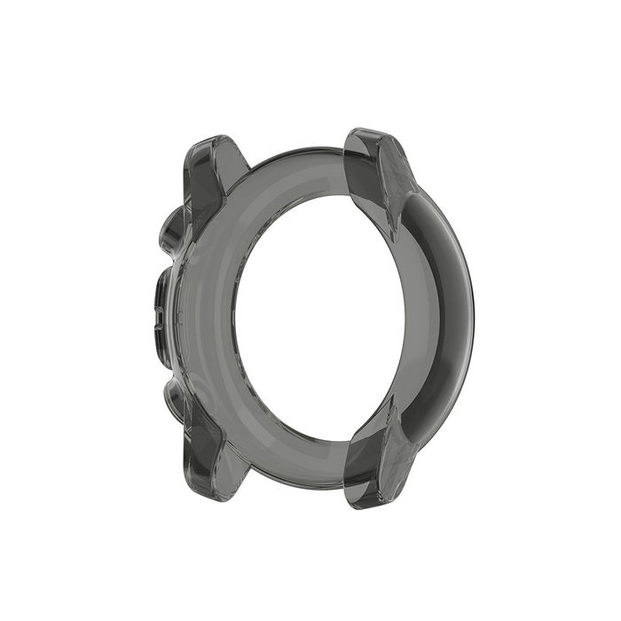 subtel Protective Case for Amazfit Stratos 3 Fitness Tracker GPS Smart Watch Cover Smartwatch Corner Edge Protector Bumper Case Frame - Black