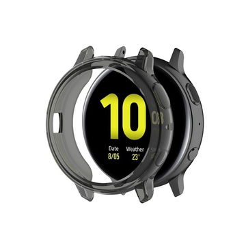 Skydd för Samsung Galaxy Watch Active 2 (44mm) smartwatch - skal i skyddande svart TPU material - case för fitnesstracker/klocka - skyddar urtavlans kanter, hörn