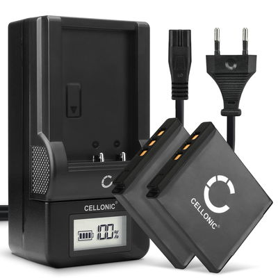 2x Batteri för Kodak Easyshare M1033 M1093 IS M2008 V1073 V1233 V1253 V1273 PlaySport Zx3 PlayTouch Zi10 Zi8 700mAh + Laddare från CELLONIC