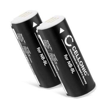 2x NB-9L Battery for Canon IXUS 1000 HS 1100 HS IXUS 500 HS 510 HS ELPH 510 HS ELPH 520 HS ELPH 530 HS SD4500 IS 600mAh Camera Battery Replacement