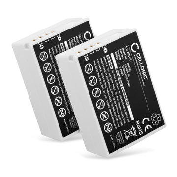 2x Batteri till Canon PowerShot G12, PowerShot G11, PowerShot G10, PowerShot SX30 IS NB-7L (1050mAh, 7.4V) från CELLONIC