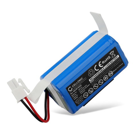 Batteri för Dibea GT200; D960; GT100; TF100; ECOVACS CR120; Deebot N79S; CR130 (2600mAh, 14.8V) från CELLONIC