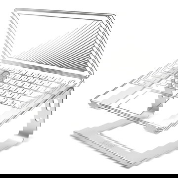 CELLONIC Universalställ för bärbara datorer - Justerbart Aluminium Lättvikt Ergonomisk Kylning Dator Höj- och sänkbart Laptopbord - Passar alla typer av bärbara datorer och laptops