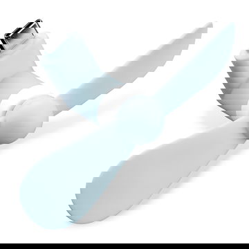 Fläkt för smartphone med USB-C kontakt - Mobilfläkt i smart mjukt Blå material för svalkande vind vart du än går