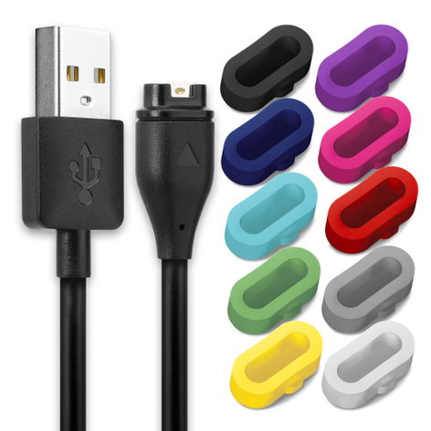 Datakabel Smartklockekontakt till USB A, 1m Garmin Fenix 8; Forerunner 265, 55, 965; Venu 4 – subtel