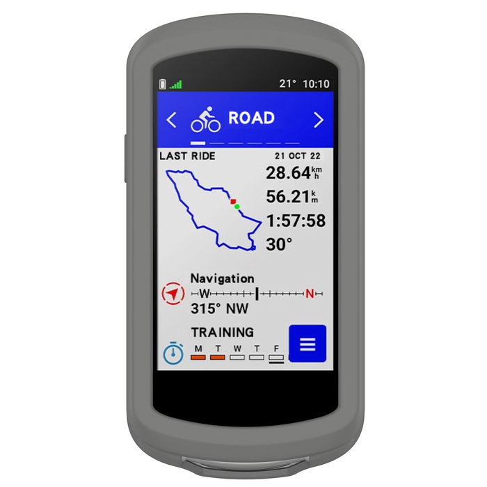 Skyddsbumper för Garmin Edge 1040 / Edge 1040 Solar GPS - skal för tracker i skyddande Silikon material för cykling, hike, terräng - navigatorfodral som tar hand om din navigator