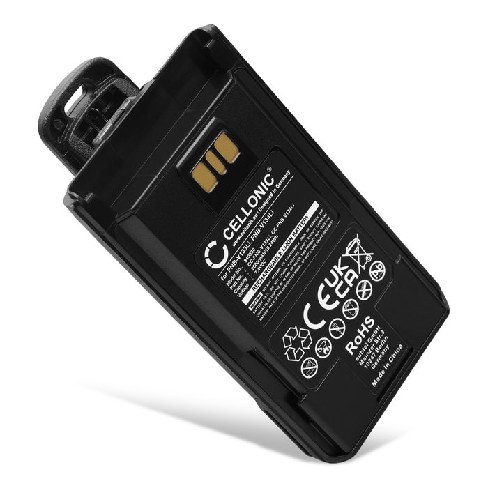 Batteri för Motorola EVX-531, EVX-534, EVX-539, VX-261, VX-264, VX-451 Vertex EVX-261, EVX-530, EVX-531, EVX-534 7.4V 2600mAh litium Ion från CELLONIC