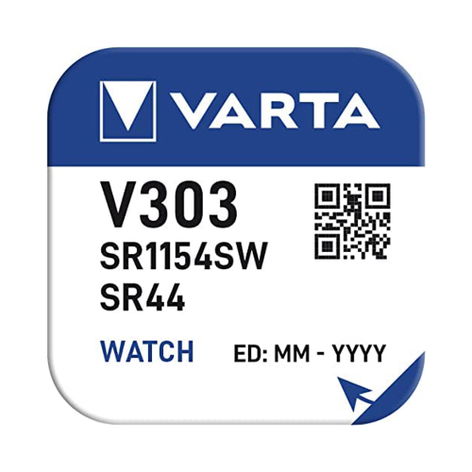 Knappcellsbatteri V303, Litium-mangandioxid (Li/MnO2), 1.5V, 170mAh från Varta – antal: 1x