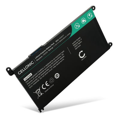 1x Batteri för Dell Vostro 5490, 5590, 5481, 5581, Inspiron 5593, 15 5593, 5590, 5491, 5584, 15 5590, 5485, YRDD6, 1VX1H, P90F 11.4V 3600mAh från CELLONIC