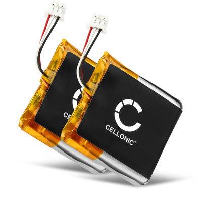 2x CELLONIC AHB552826TPC-2 Ersättningsbatteri för Sennheiser GSP 670, GSP 500, GSP 350 headset / hörlurar med 350mAh, 3.7V - reservbatteri
