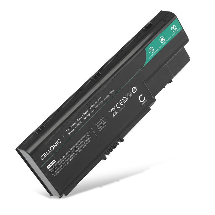 Batteri för Acer Aspire 8930G, 5920G, 5920, 6930G, 7738G, 7736ZG, 8920G, 8920, AS07B32 Laptop - 4400mAh 14.4V - 14.8V 