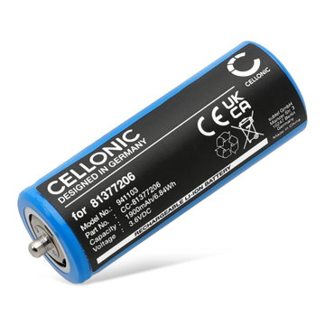 UR18500Y Batteri för Braun Series 9 9325s, 9385cc, 9390cc / Series 8 8370cc, 8365cc, 8417s, 8350s / Series 7 790CC, 7865cc rakapparat eller eltandborste - 1900mAh Laddningsbart ersättningsbatteri eller reservbatteri