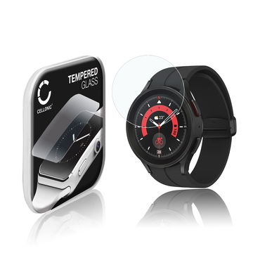 0,30mm Displayskydd / skärmskydd för Samsung Galaxy Watch 5 Pro smartwatch - 2.5D 9H, Full Glue - skyddsglas för smartklocka, fitnessarmband, fitnesstracker