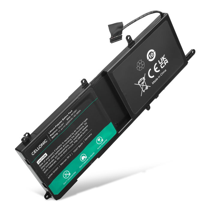 Batteri för Dell Alienware 17 r5, 17 r4, 15 R4, 15 R3, 15, P31E, HF250, 9NJM1, MG2YH, 01D82, 44T2R 11.4V 8200mAh från CELLONIC