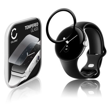 Skärmskyddsglas Google Pixel Watch (3D Full Cover, 9H, 0,33mm, Full Glue) Displayskydd Mobilskydd