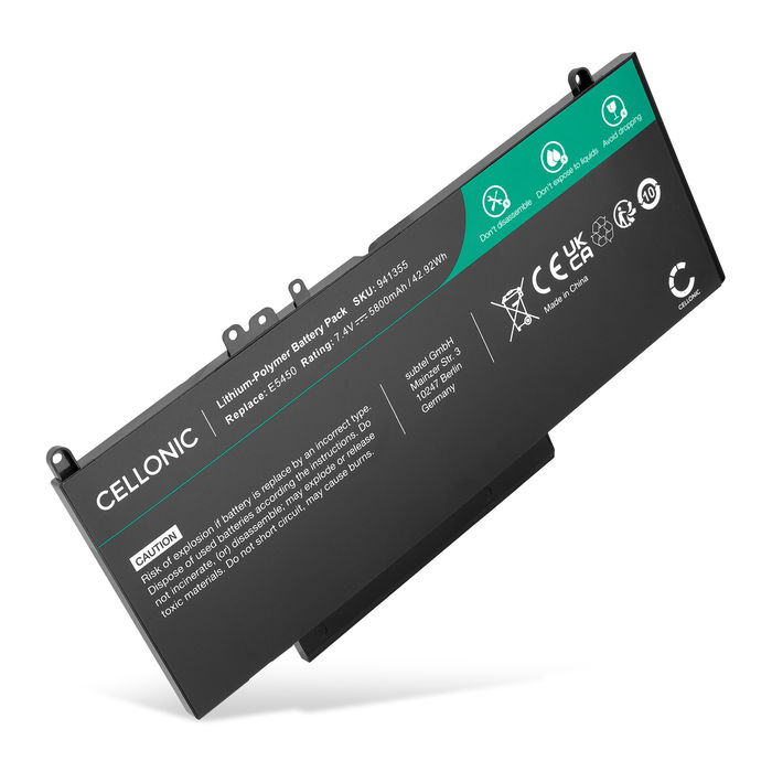laptop-batteri för Dell G5M10 ersättningsbatteri med 5800mAh 7.4V med lång batteritid