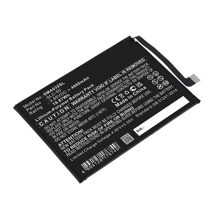 SLC-50 Battery for Samsung Galaxy A03 Core (SM-A032) Smartphone / Phone Battery Replacement - 4900mAh