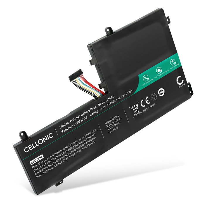 Batteri för Lenovo Legion Y530-15ICH, Y540-15IRH, Y730-15ICH, Y740-15IRH, Y7000 4650mAh från CELLONIC