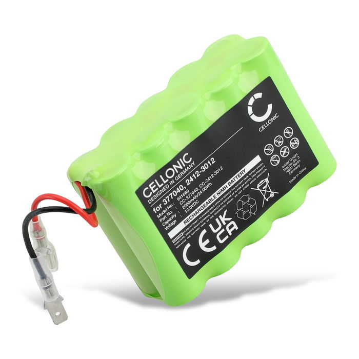 2412-3012 Batteri för Roto RT2-SF G1 / RT1-SF G1 / DS1000, DS1000S smart home-enhet - 2000mAh Laddningsbart ersättningsbatteri eller reservbatteri