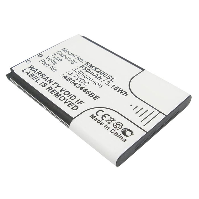 Batteri för Samsung SGH-E380 mobil, ersättningsbatteri 850mAh, lång batteritid - kraftfull strömkälla