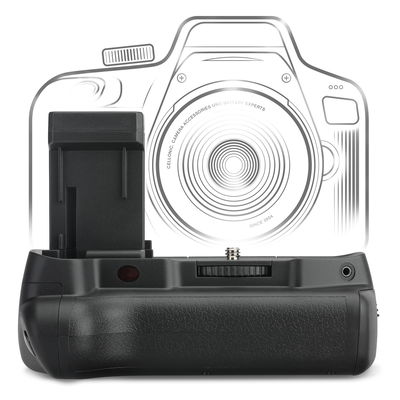 BG-E10 Batterigrepp för Canon EOS 1100D, 1200, 1300D, 2000D, Kiss X50, Kiss X70, Kiss X80, Rebel T3, Canon BG-E10 Kameror – LP-E10 Vertikalt Porträttgrepp