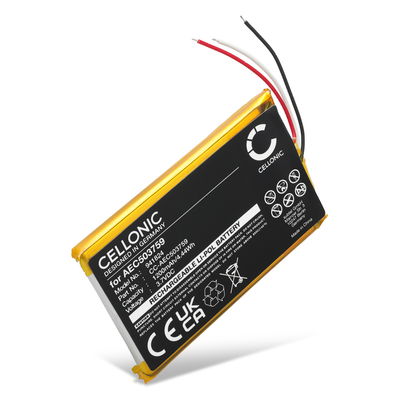 Batteri för SteelSeries Arctis 7, SteelSeries Arctis 3, SteelSeries Arctis 1, Arctis 7P AEC503759 (1200mAh, 3.7V) från CELLONIC