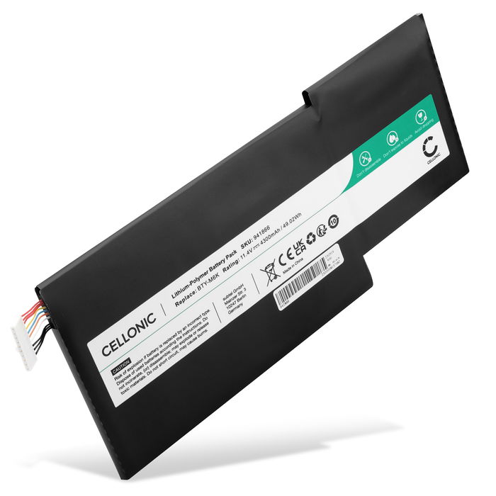 MSI MS-16R3 Batteri 11.4V 4300mAh