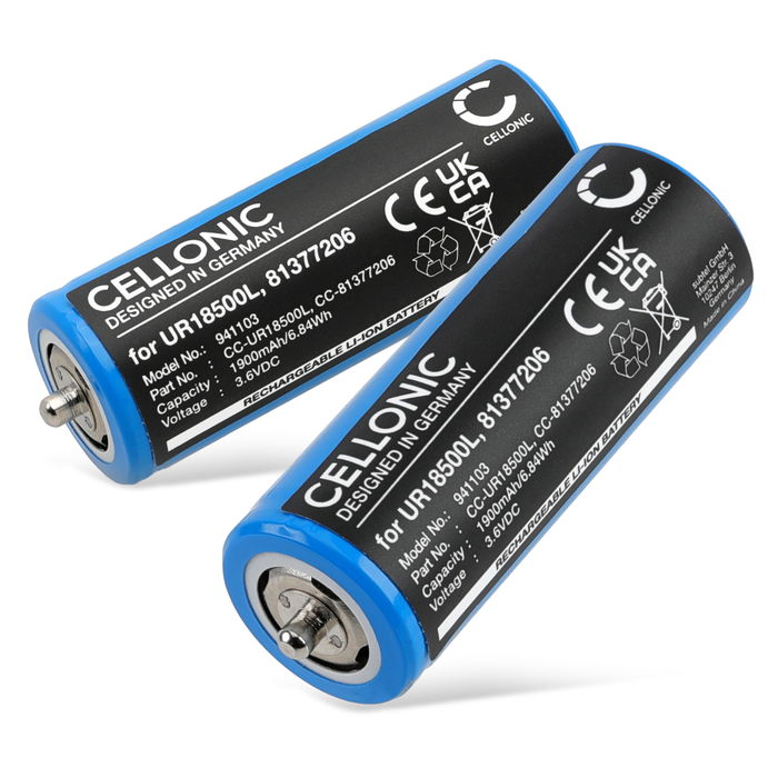 2x Braun Series 9 Pro 9497cc  Batteri 3.6V 1900mAh från Cellonic