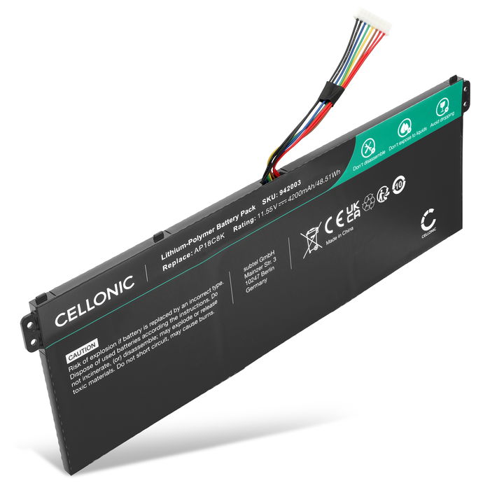 Acer Chromebook Spin 713 CP713-2W Batteri 11.55V 4200mAh