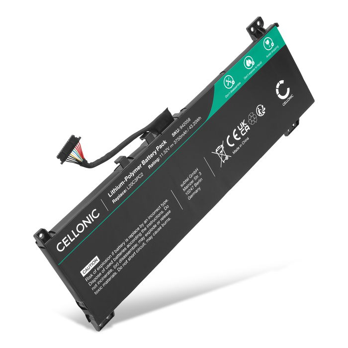 Batteri för Lenovo IdeaPad Gaming 3-15ACH6, IdeaPad Gaming 3-15IHU6 11.52V 3750mAh från CELLONIC