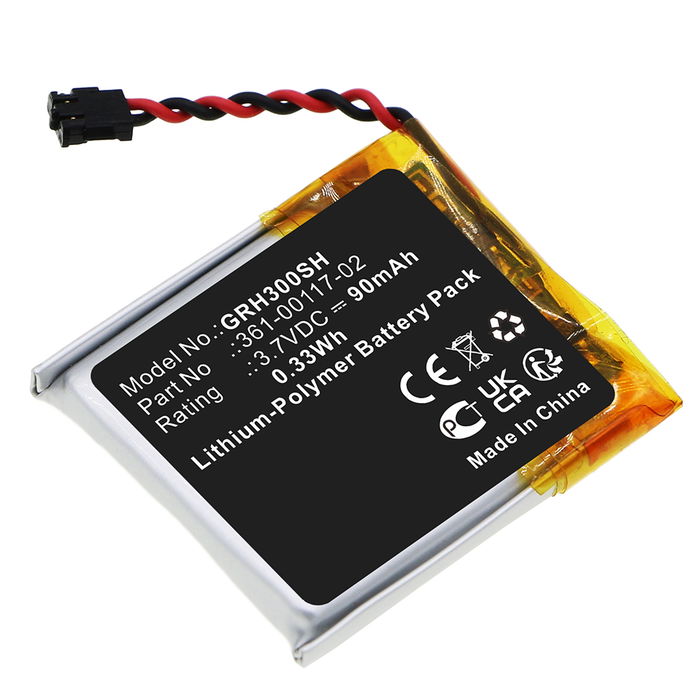 CELLONIC 361-00117-02 Ersättningsbatteri för Garmin Forerunner 30 smartklocka, smartwatch & fitnesstracker med 90mAh