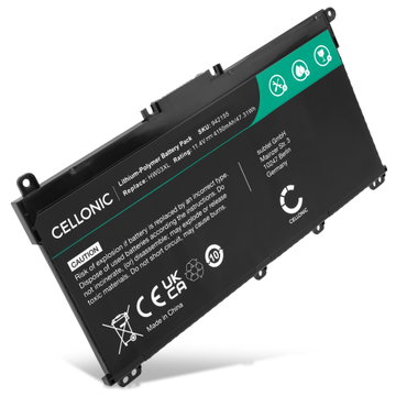 Batteri för HP Pavilion HP Pavilion 15-EG, Pavilion 15-CR, P15-EH, 255 Gen 9, 255 Gen 8, 240 Gen 9, 245 Gen 9, HW03XL 11.4V 4150mAh från CELLONIC
