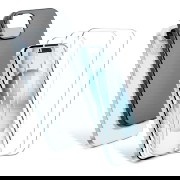 CELLONIC iPhone 15-fodral & 3x skärmskyddsset - 6,1" mobilfodral och displayskydd 0,33 mm ultratunt 9H härdat glas - klarglas