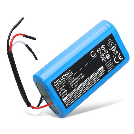 Battery for DJI Osmo Mobile 3, 2, 4 2ICR18650-2S1P (2600mAh, 7.4V) from CELLONIC