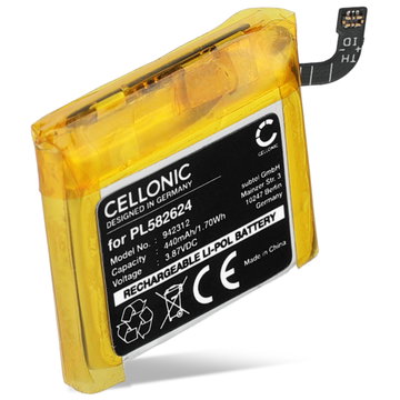 Batteri för Amazfit GTR 3, GTR 3 Pro, A2039, A2040 - PL582624 (440mAh)