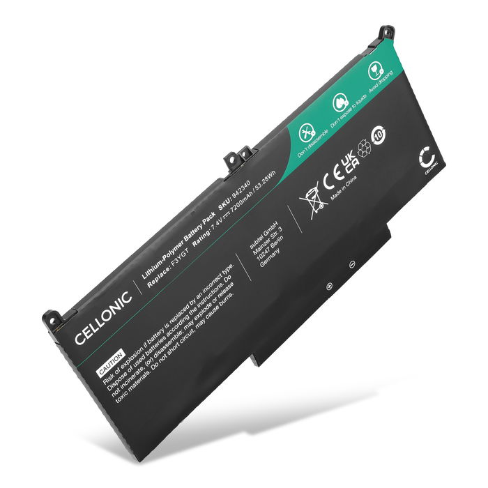 Dell Latitude 7390 7200mAh batteri från Cellonic