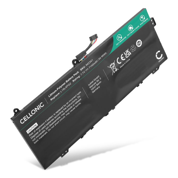 Batteri för Lenovo Flex 5 CB-13IML05, IdeaPad Flex 5 1470, Flex 5 1570, L19M4PG2 7.7V 7140mAh från CELLONIC