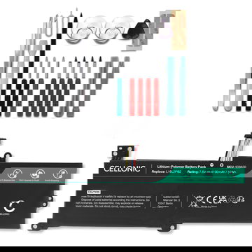 Battery for Lenovo V14, V15, IdeaPad 3, IdeaPad S145-14AST, 15IWL, IdeaPad 320-14IKB, 15IKB 7.6V 4100mAh + Tool-kit from CELLONIC