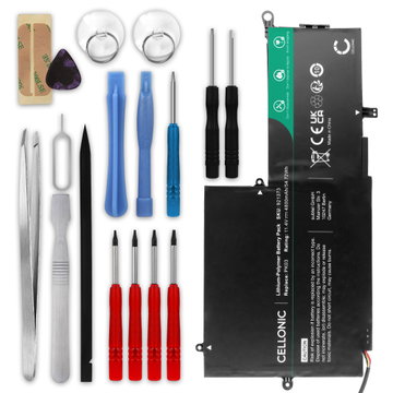 Batteri för HP Spectre 13-4000 series / Spectre x360 13-4000 series / Spectre Pro x360 G1/G2 + Werkzeug-Set 11.4V 4800mAh + skruvmejsel-set från CELLONIC