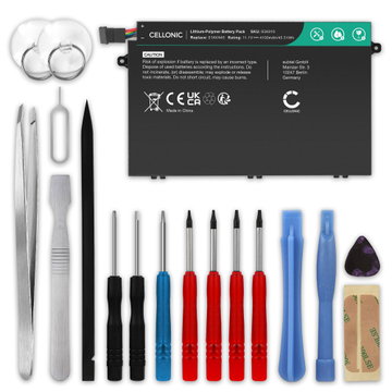 Batteri för Lenovo Thinkpad E480, E485, E490, E580, E585, E590, E595, R480, R580 11.4V 4100mAh + skruvmejsel-set från subtel