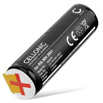 Battery for Braun DLX S18.535.3 Oral-B Sonic 3721 Rowenta CuraMed Dentasonic Dentacontrol 707 Dentacontrol Duo 1100mAh from CELLONIC