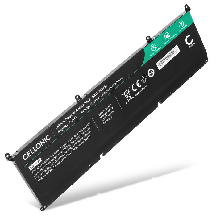Dell 69KF2 Batteri 11.55V 6000mAh