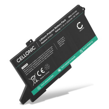 Batteri för Dell Latitude 5420, Latitude 5520, Precision 3560, Dell WY9DX, 05R42, WK3F1 11.4V 3350mAh från CELLONIC