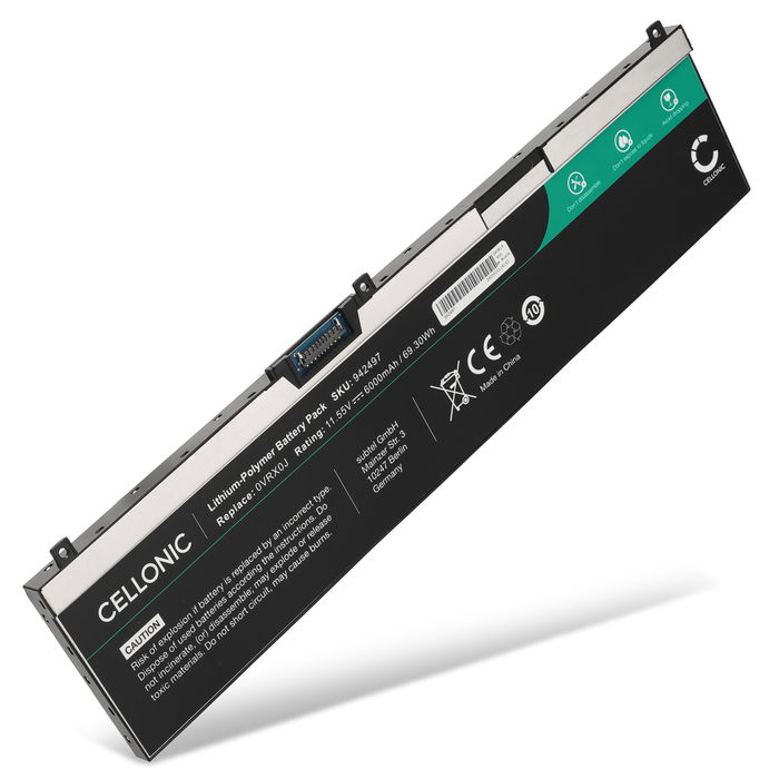 Batteri för Dell Precision 7540, 7730, 7740, 15 7530, Dell NYFJH, Dell WY9DX, 5TF10, 05R42 11.55V 6000mAh från CELLONIC