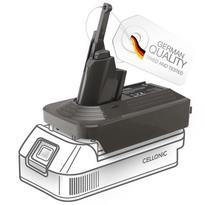 Batteriadapter Makita 18V till Dyson V7 & V8-seriens - MT18V7V8 omvandlare för Dyson dammsugare från CELLONIC