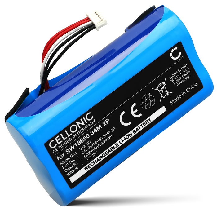 Eufy SW18650 34M 2P Batteri 3.7V 5200mAh från Cellonic