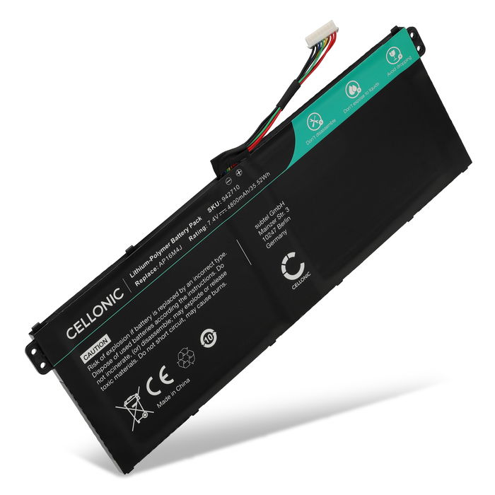 Acer AP16M5J Batteri 7.4V 4800mAh