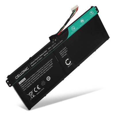 1x Batteri för Acer Aspire 5 A515-41G, 1 A114, 3 A315, 1 A114-33, ES1-523, 3 A315-31, A A315-54, A A315-54K, 3 A317, A A311-31, Acer A114-33, AP16M4J, NX.GVWSA.002 7.4V 4800mAh från CELLONIC