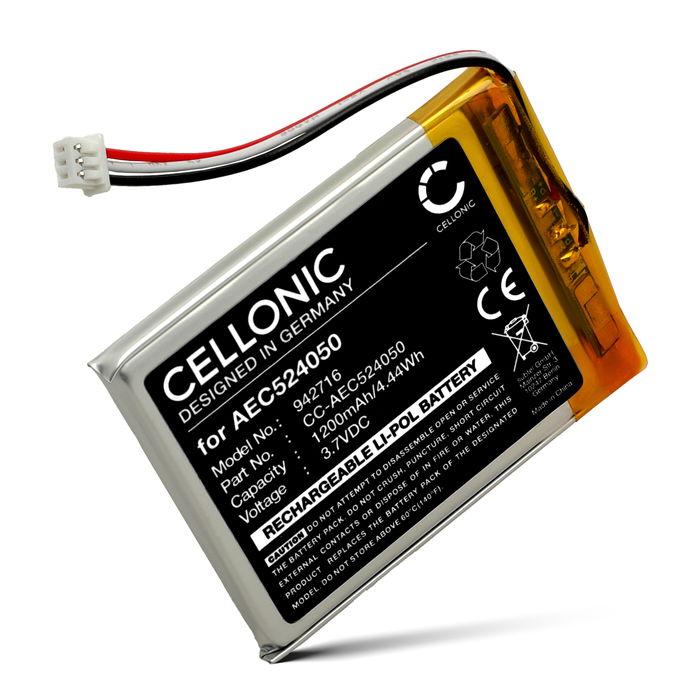 Corsair HS75 XB Batteri 3.7V 1200mAh från Cellonic